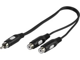 Cabo  1Rca a 2Rca 20cm (M-F)