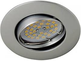 Candeeiro de Teto Embutida  Basic W-E000106 (Prateado - GU10 - 50 W - Alumínio)