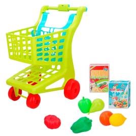Color Baby Brinquedo Carrinho De Supermercado Com Acessórios My Home Colors 3 Years Multicolour