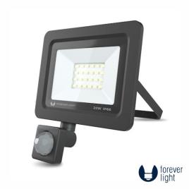 Foco LED 20W C/ Sensor 230V 6000K 1600LM Preto