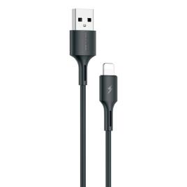 Cabo USB-A 2.0 Macho / Lightning Macho 3A Preto 1m 