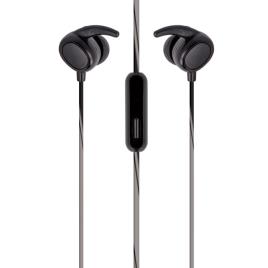 Auriculares Stereo C/ Fios P/ Desporto Preto