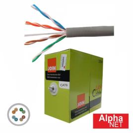 Cabo FTP CAT6 4xAWG24 Rigido 305m Cinzento ALPHANET