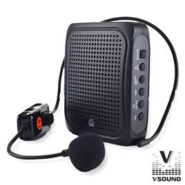 Coluna Amplificada 3' USB/BT/FM/SD/Bat UHF Preto VSOUND