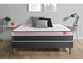 Conjunto de Sommier + Colchão VITALIT Vital Care (160x220 cm - Espuma Viscoelástica e Molas)
