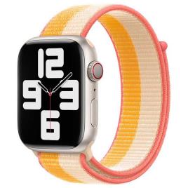 Bracelete  Watch 45 mm Loop Desportiva Milho/Branco