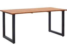 Mesa de Jardim  Mesa Jardim Com Pernas Em Forma De U Acácia Maciça (160 x 80 x 75 cm)