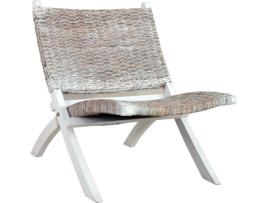 Cadeira  Relaxante Branco (Vime)