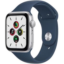 Apple Watch SE 44mm - Alumínio Prateado | Bracelete Desportiva - Azul Abissal