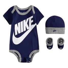 Nike Conjunto body, gorro e sapatinhos, 0 - 12 meses