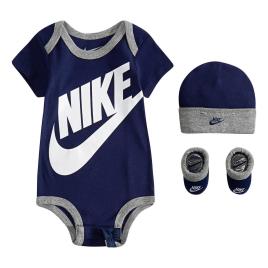 Nike Conjunto body, gorro e sapatinhos, 0 - 12 meses