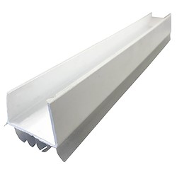 Vedante para porta STOP PVC 1 MT BRANCO BRESME