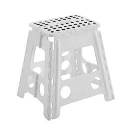 Banqueta Step Branco Dobrável (22 x 39 x 29 cm)