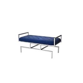 Banqueta DKD Home Decor Preto Poliéster Aço (97 x 44 x 46 cm)