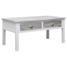 Mesa de centro 100x50x45 cm madeira cinzento
