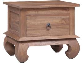 Mesa de Cabeceira VIDAXL (Castanho - Madeira - 45x35x40 cm)