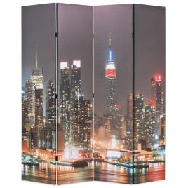 Biombo dobrável Nova Iorque de noite 160x170 cm