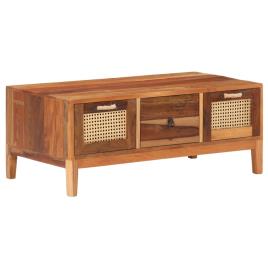 Mesa de centro 100x50x40 cm madeira recuperada maciça