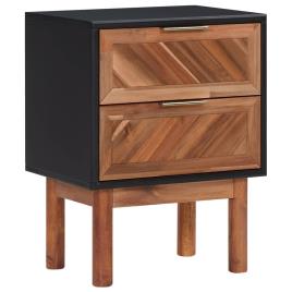 Mesa de cabeceira 40x30x53 cm madeira de acácia maciça e MDF