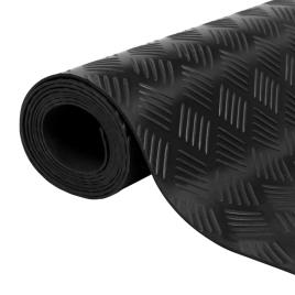 Tapete de borracha antiderrapante estriado 1,5x2 m 3 mm