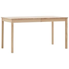 Mesa de jantar 140x70x73 cm madeira de pinho
