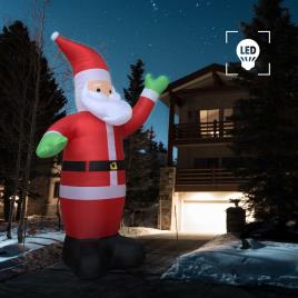 Pai Natal insuflável LED IP44 600 cm XXL