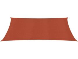 Para-sol estilo vela 160 g/m² 3x4 m PEAD terracota