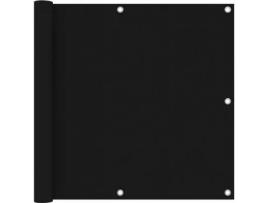 Toldo de Varanda VIDAXL (Preto - Tecido - 90x500 cm)