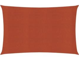 Para-sol estilo vela 160 g/m² 4x5 m PEAD terracota