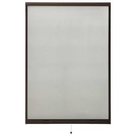 Tela anti-insetos de descer para janelas 110x170 cm castanho