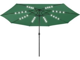 Guarda-Sol VIDAXL (Verde - Poliéster - 400 cm)