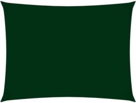 Toldo de Vela VIDAXL Retangular (Verde - Tecido - 4x6 m)