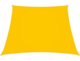 Para-sol estilo vela tecido oxford trapézio 4/5x3 m amarelo