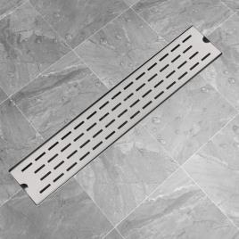 Dreno de chuveiro linear linhas 630x140 mm aço inoxidável