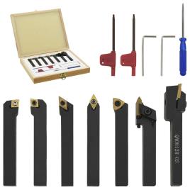 12 pcs conj. ferramentas torneamento intercambiável 8x8mm 60mm