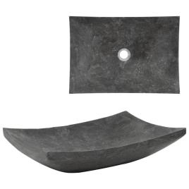 Lavatório 50x35x12 cm mármore preto
