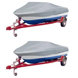Cobertura para barcos 2 pcs 610-671x254 cm (CxL) cinzento