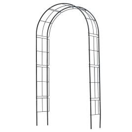 Arco de jardim 229x38x113 cm metal preto