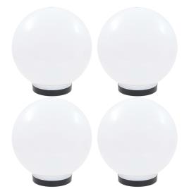 Candeeiros esféricos LED 4 pcs 25 cm PMMA