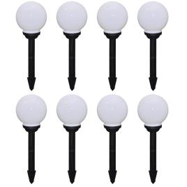 Candeeiros de exterior 8 pcs LED 15 cm com estacas de enterrar