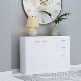 Aparador 105x30x75 cm contraplacado branco