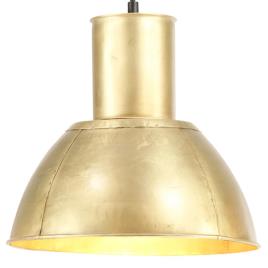 Candeeiro suspenso redondo 25 W 28,5 cm E27 bronze