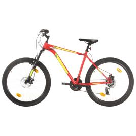Bicicleta de montanha 21 velocidades roda 27,5' 42 cm vermelho