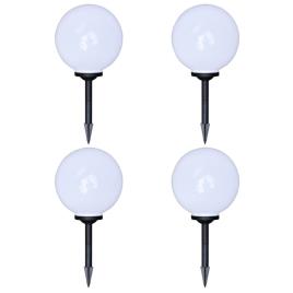 Candeeiros de exterior 4 pcs LED 30 cm com estacas de enterrar