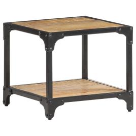 Mesa de centro 40x40x36 cm madeira de mangueira áspera maciça