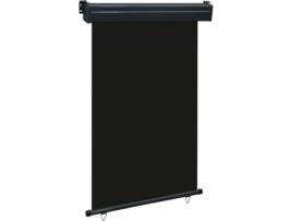 Toldo Lateral VIDAXL (Preto - Tecido - 120x250 cm)