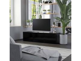 Móvel TV VIDAXL Contraplacado 801869 (120 x 34 x 30 cm - Compensado - Preto)