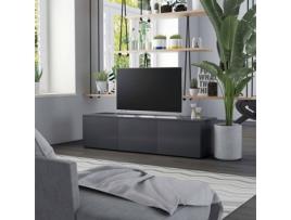 Móvel TV VIDAXL Contraplacado 801870 (120 x 34 x 30 cm - Compensado - Cinzento)