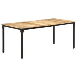 Mesa de jantar 180x90x76 cm madeira de mangueira áspera