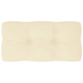 Almofadão para sofá de paletes 80x40x12 cm creme